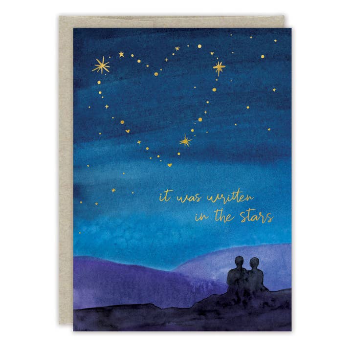 Biely & Shoaf - Wholesale Wedding Card - Written In The Stars Wedding Card