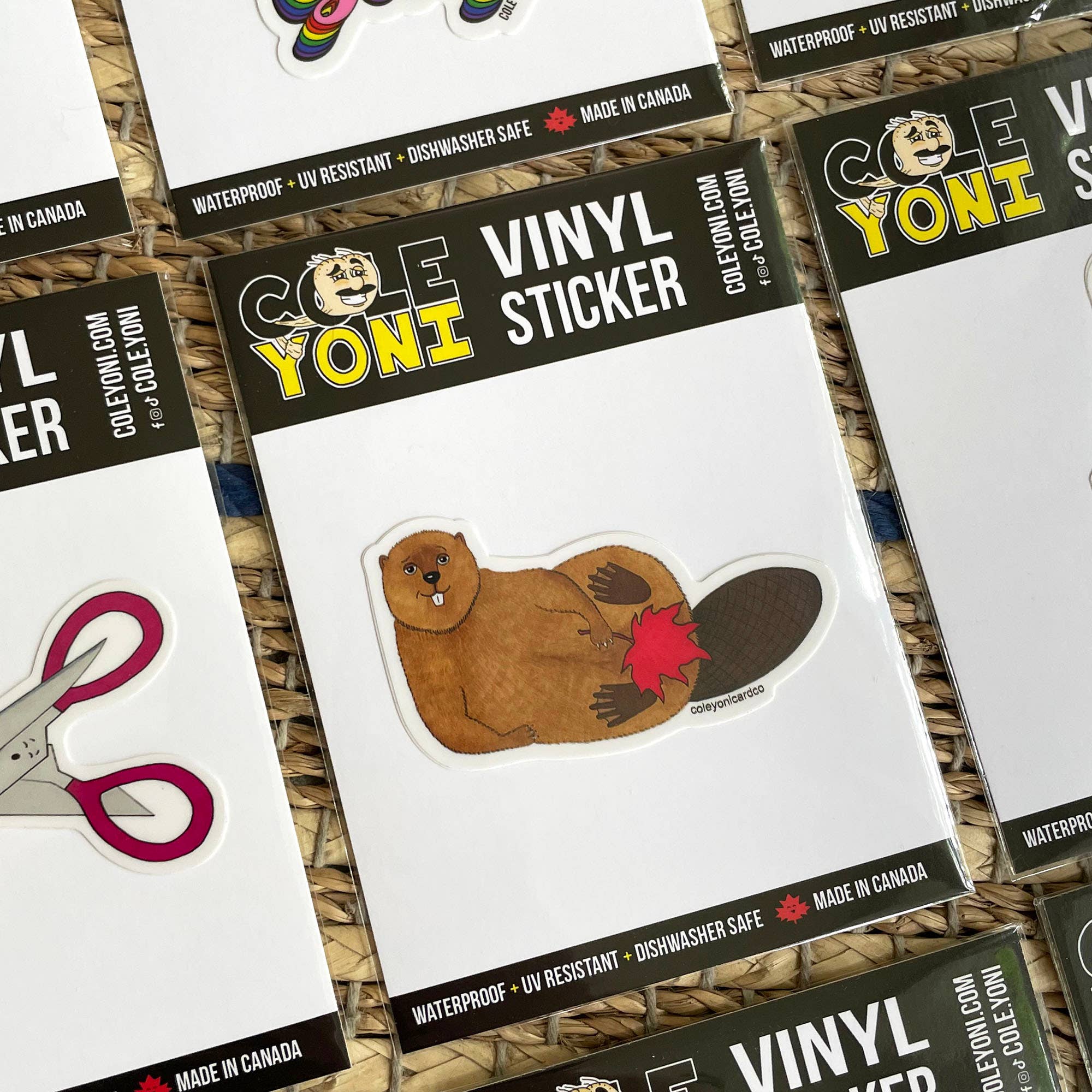 Cole-Yoni Inc. - Vente Autocollant - Autocollant en vinyle Castor canadien4