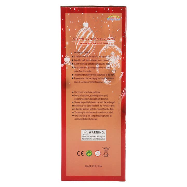 AS SHOWN Santa Claus Ladder Climbing Music Ornament for wholesale on Faire8