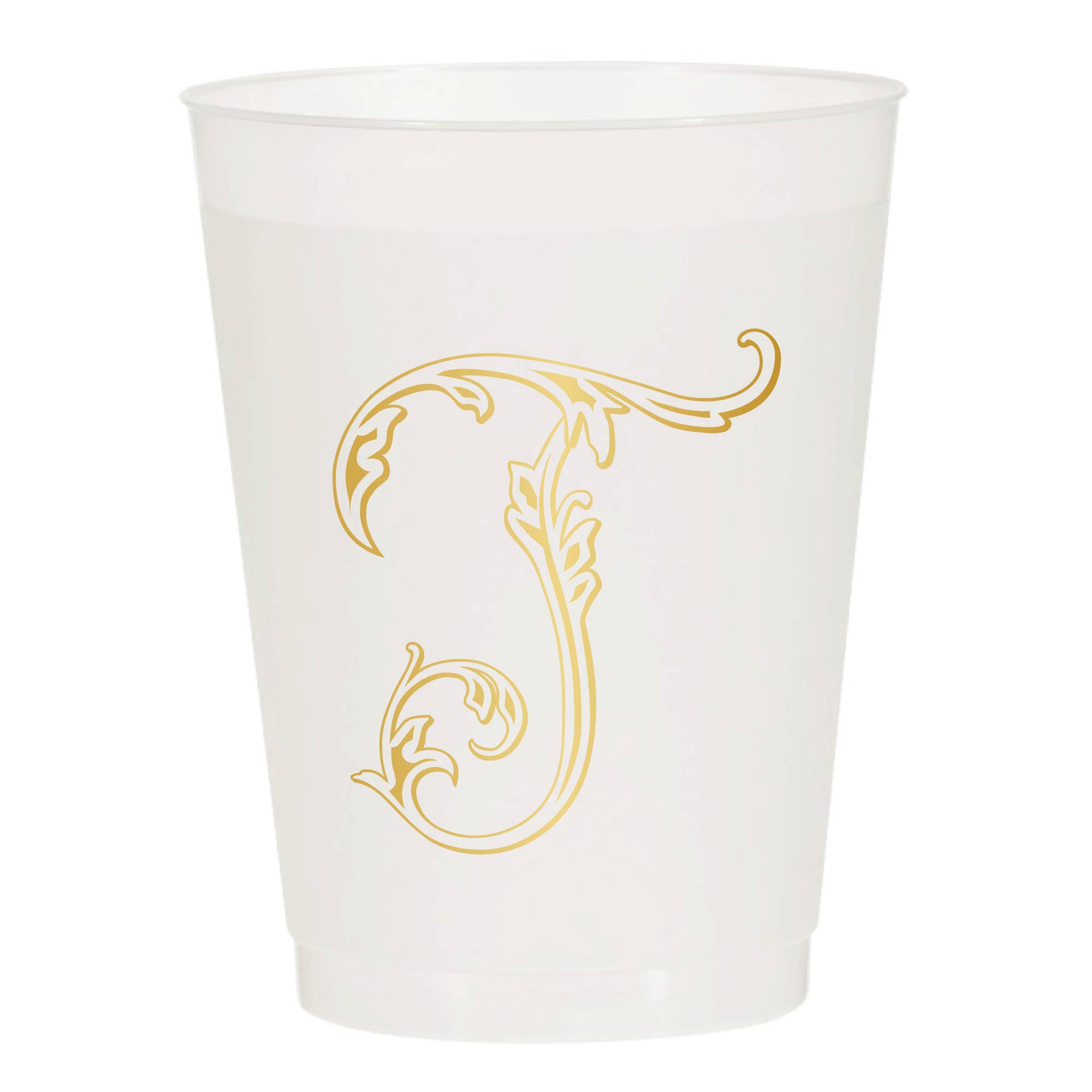 Sip Hip Hooray - Wholesale Disposable Cup - Initial Monogrammed Frosted Cups17