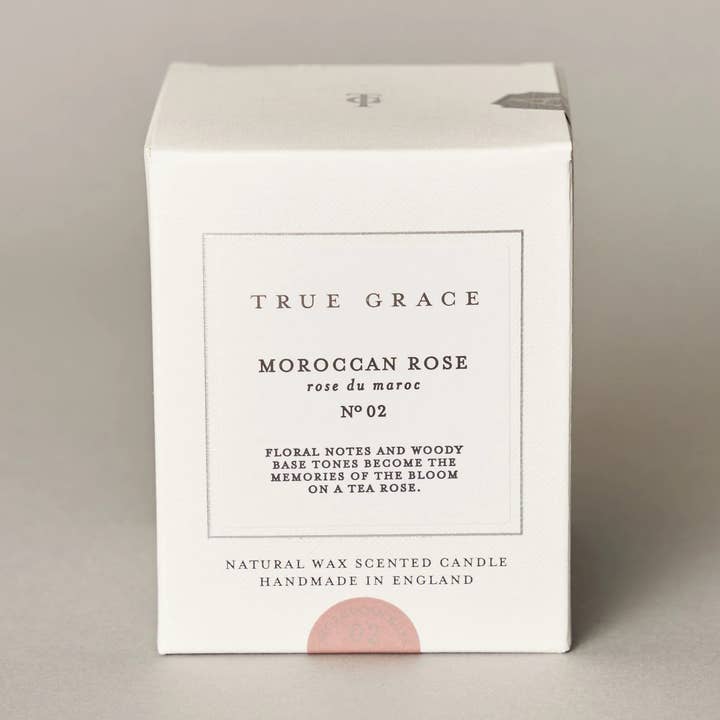 Moroccan Rose Candle -Floral Scent Natural Wax, 40hr Burn for wholesale by True Grace