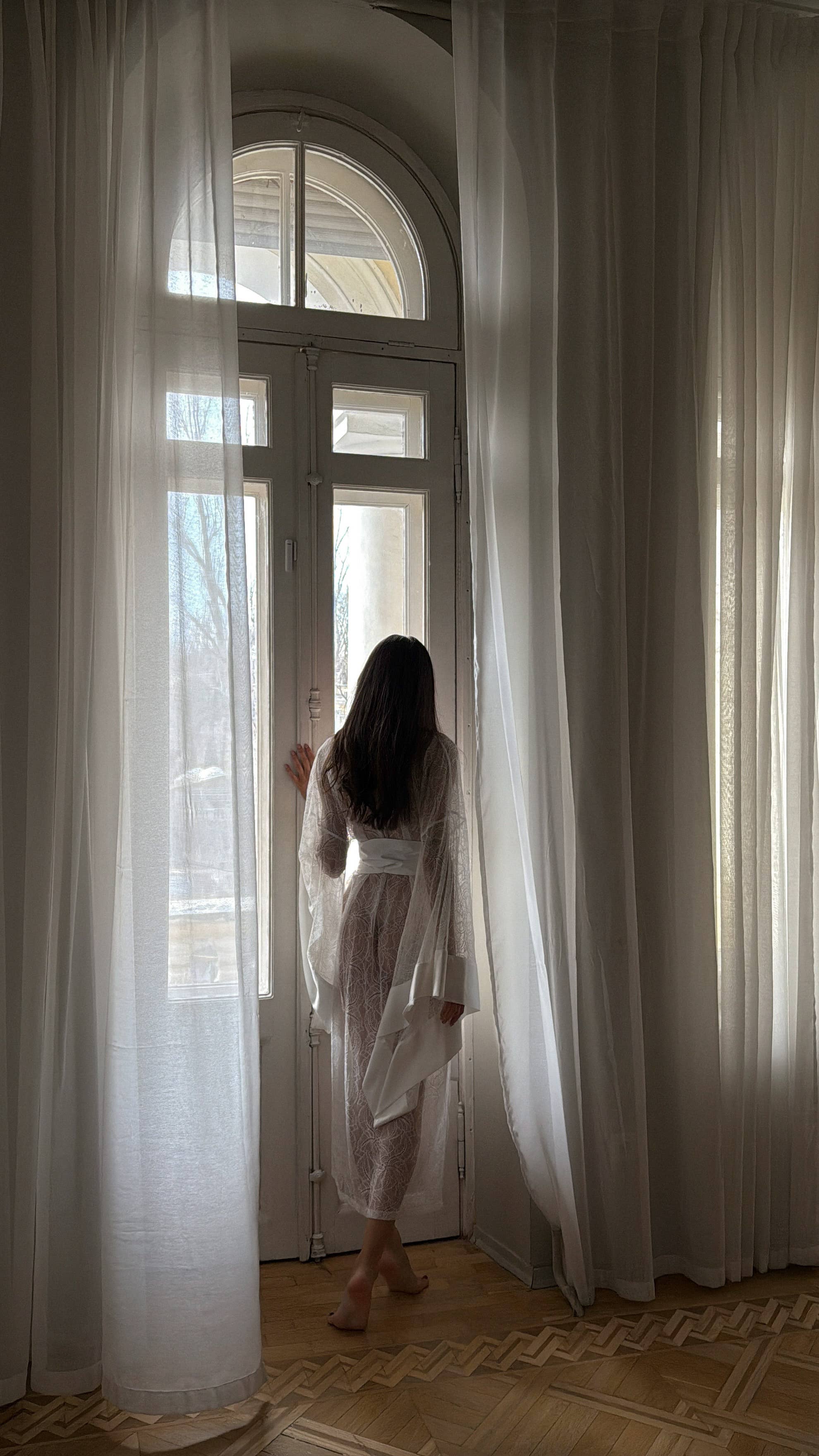 IDENTITY LINGERIE - Wholesale Robe - Women's - See Through Robe, See Through Lingerie, Sheer Robe3