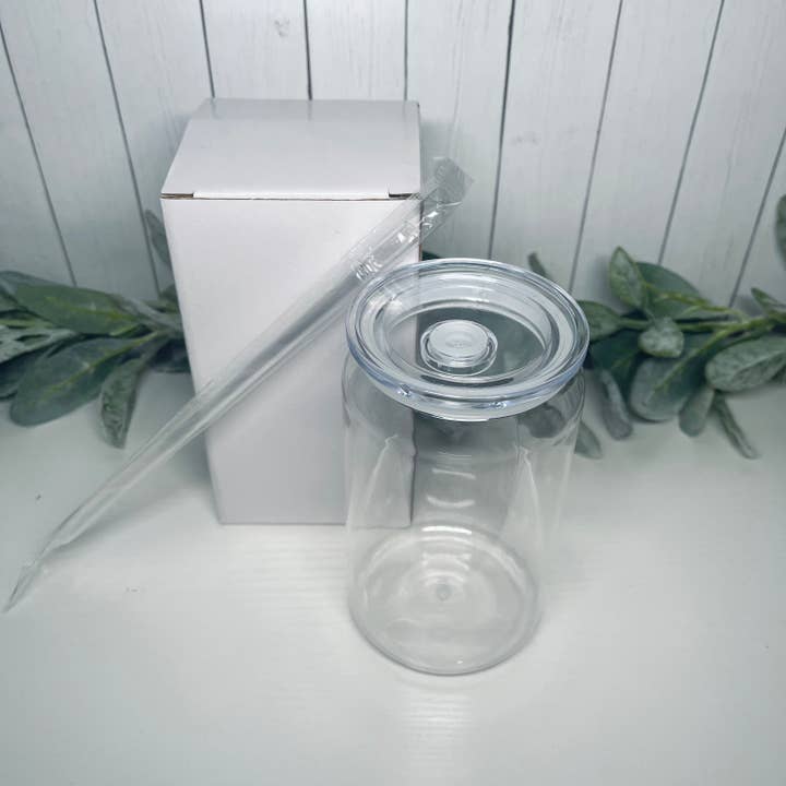 Mint Print Shop & Co - Wholesale Drinking Glass/Cup - 16oz Plastic Can | Blank