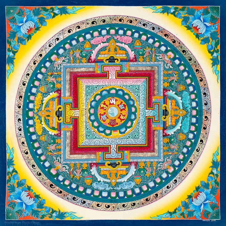 Vibrational Universal Mandala Thangka – Harmonizing the Soul for wholesale by Boudha Stupa Thanka Centre