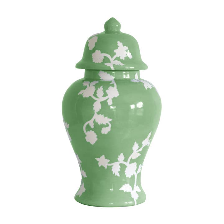 Lo Home | Ruby Clay - Wholesale Decorative Jar - Chinoiserie Dreams Ginger Jars in Cabbage Patch Green2
