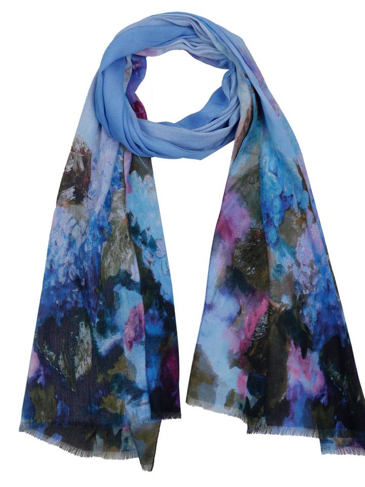 Floral Print Cotton Modal Designer Scarf for wholesale by Namaskar Australia