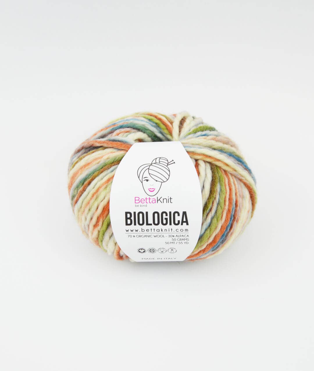 BettaKnit - Wholesale Yarn - Biologica Print - 70% Organic Wool 30% Alpaca Yarn5