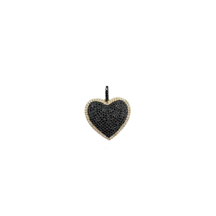 Lila 3-D Heart Charm for wholesale by Love, Lisa