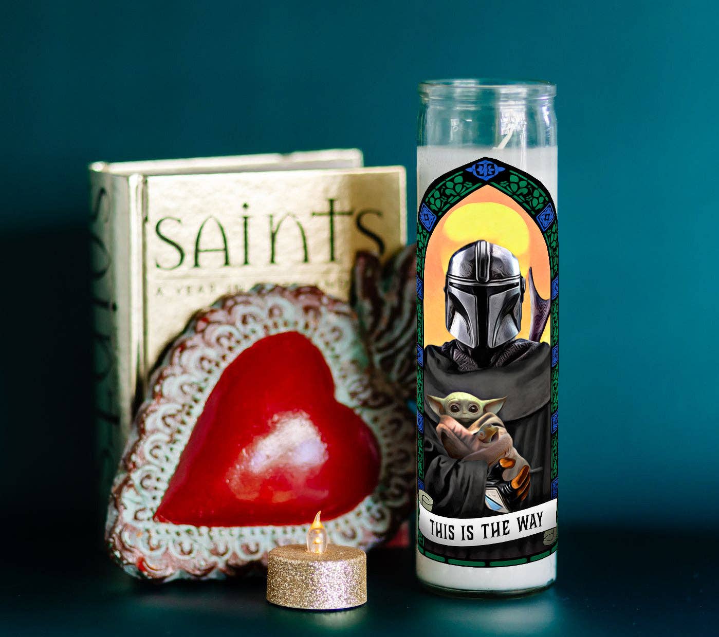 The Eternal Flame – wholesale Prydnadsljus – Saint Mandalorian och Grogu1