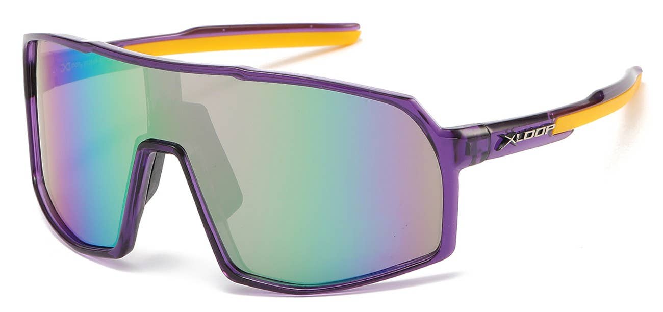 Sunrayzz Imports - Wholesale Sunglasses - Men's - Xloop Sports Wrap Shield Sunglasses x3649-rv1