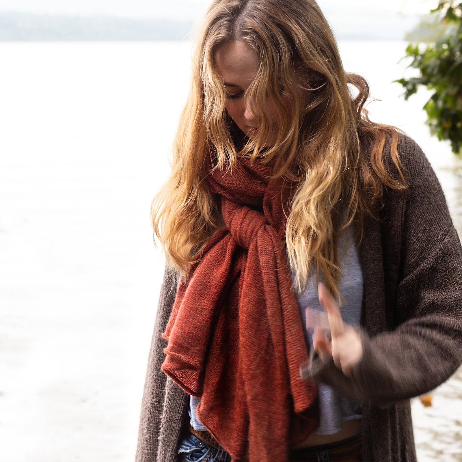 Samantha Holmes Alpaca Clothing and Gifts - Wholesale Scarf - Women's - Alpaca Jersey Scarf (while stocks last)11