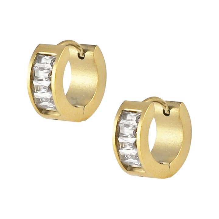 Icy Mini Hoops for wholesale by Kismet Showroom