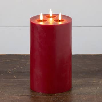 11" RODE 3-PITS 3D VLAM KAARS voor wholesale door Ragon House