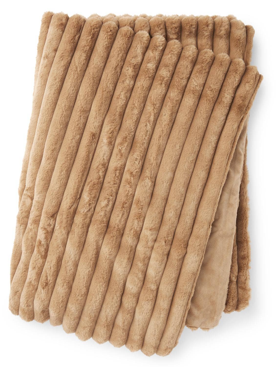 Skinnwille Home - Wholesale Decoratiedeken - Pasen - Gestreepte Deken - Cognac2