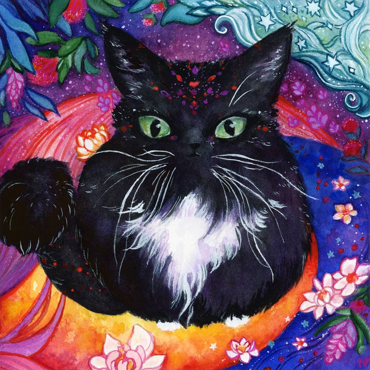 Nicole Piar - Vendita all'ingrosso Calendario - Spirit Cats 2025, calendario da parete con fasi lunari, lunari, astrologia