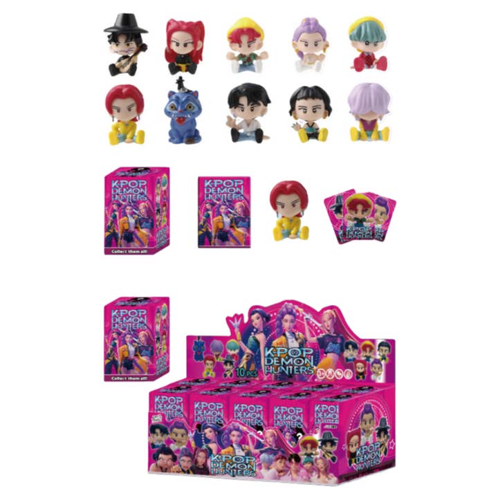 Figuras de Caça-Demónios de K-Pop em Caixa Surpresa 10 Estilos Colecionáveis Miniaturas de Ação Ornamentos de Brinquedo por atacado de Auraquise
