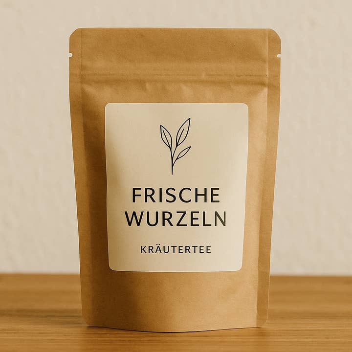 Herbal tea "fresh roots" for wholesale by Kreutherkraft Manufaktur