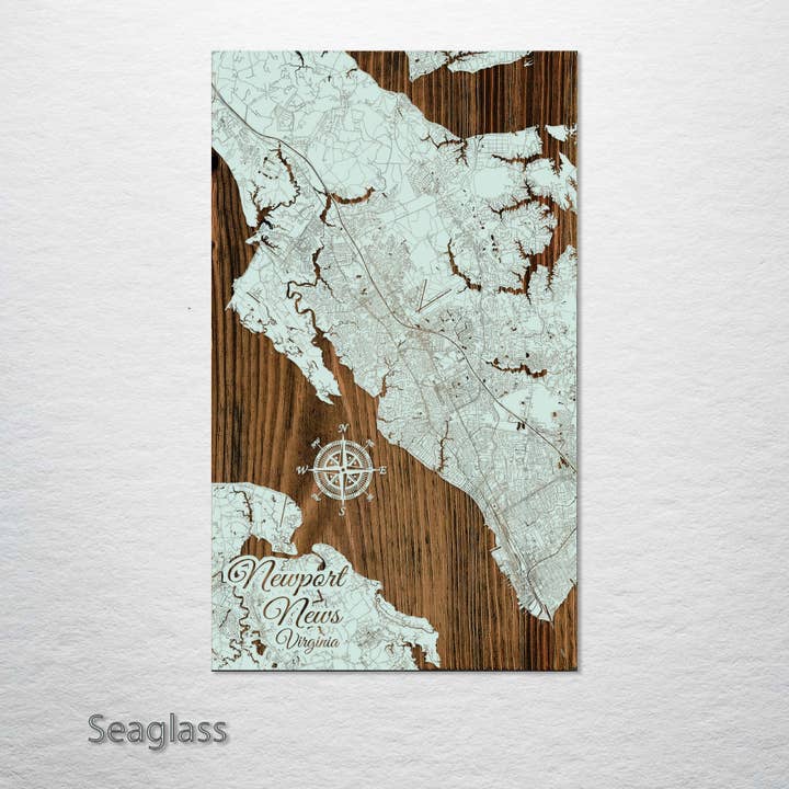 Fire and Pine Wood Maps - Wholesale Map - Virginia: Newport News Street Map