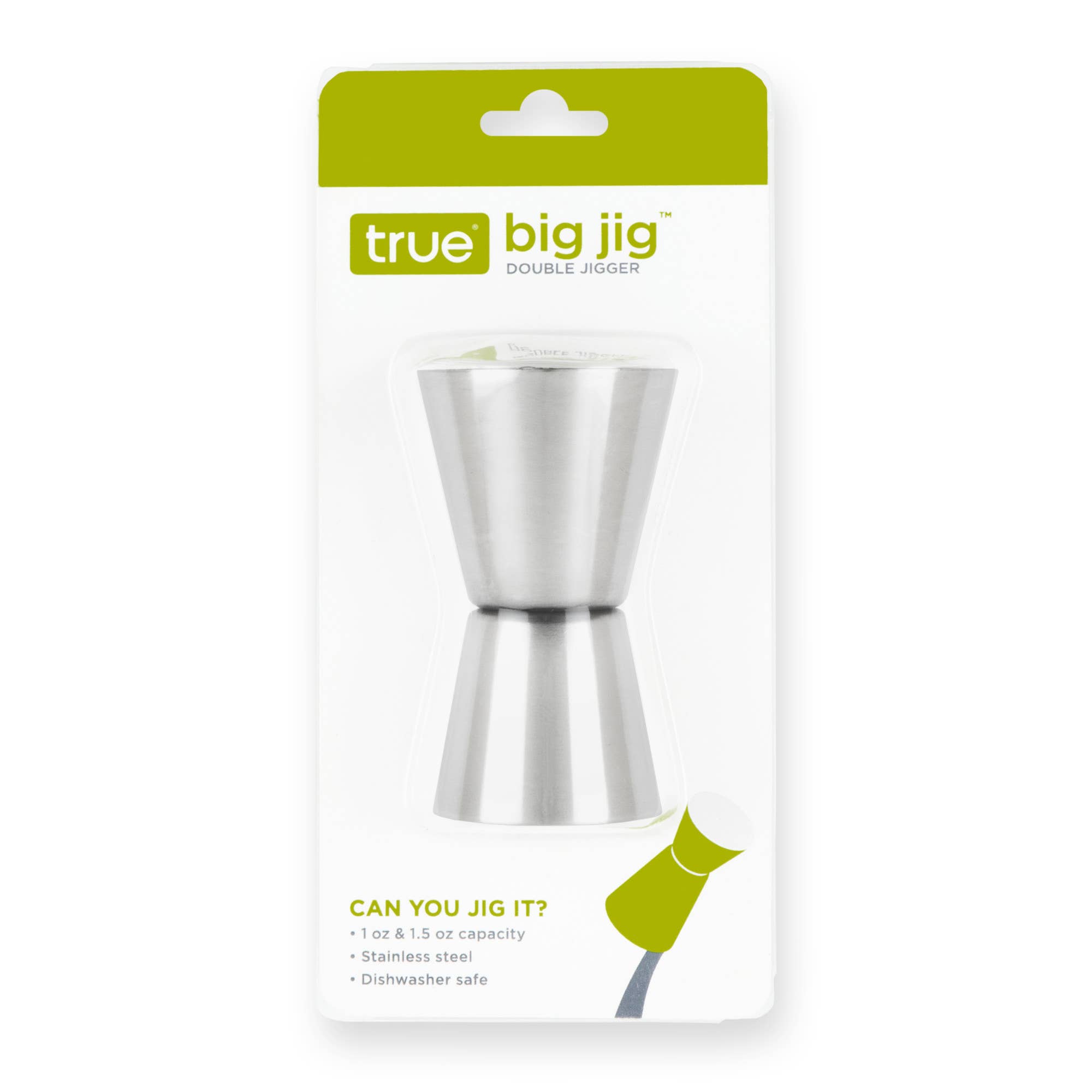 TRUE - Wholesale Jigger - Stainless Steel Double Jigger .75 1 oz or 1 1.5 oz9