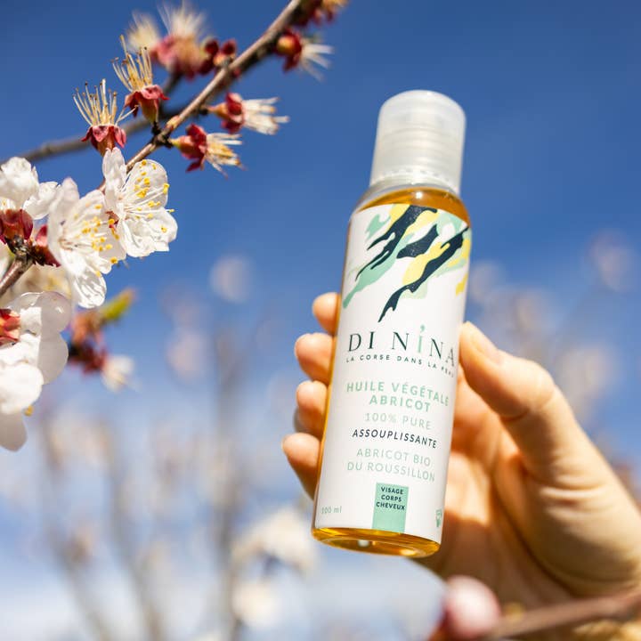 Di Nina – wholesale Bad- och kroppsolja – Mjukgörande ansikts- och kroppsolja Aprikos från Roussillon2
