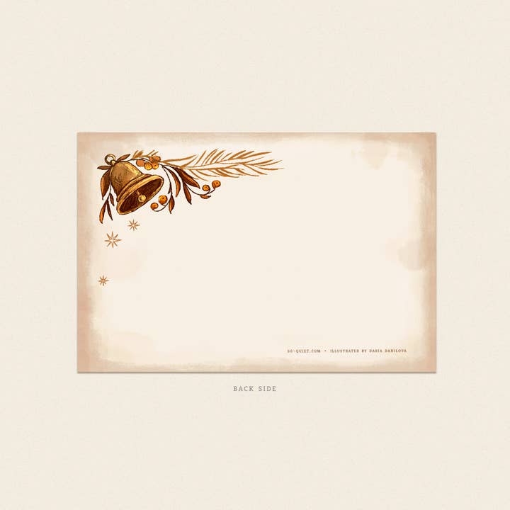 So Quiet - Wholesale Christmas Card - Christmas Cat Postcard2