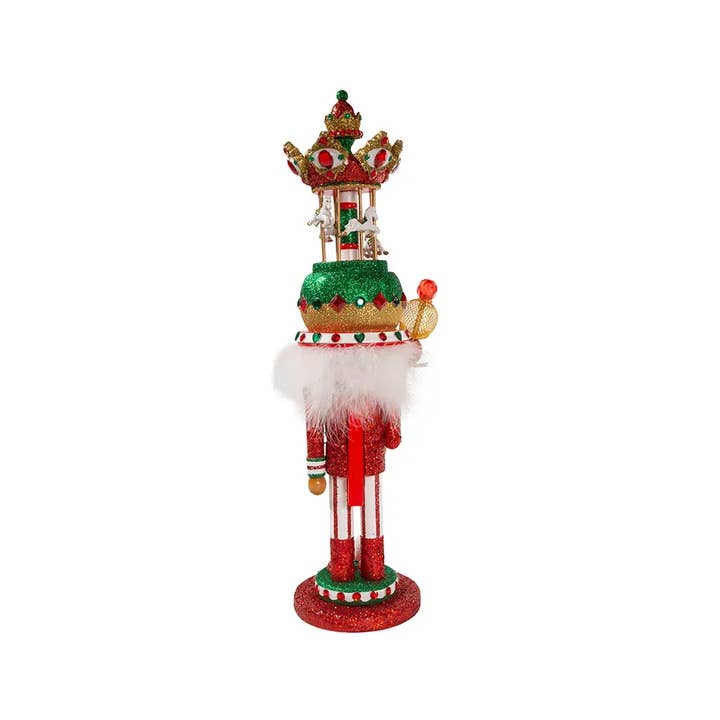 Kurt S. Adler, Inc. - Wholesale Holiday Nutcracker - 18"CAROUSEL HAT MUSICAL NUTCRACKER
