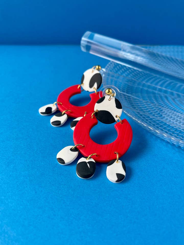 Anastasia//Oversized Dangle Earrings for wholesale by Areto Shop