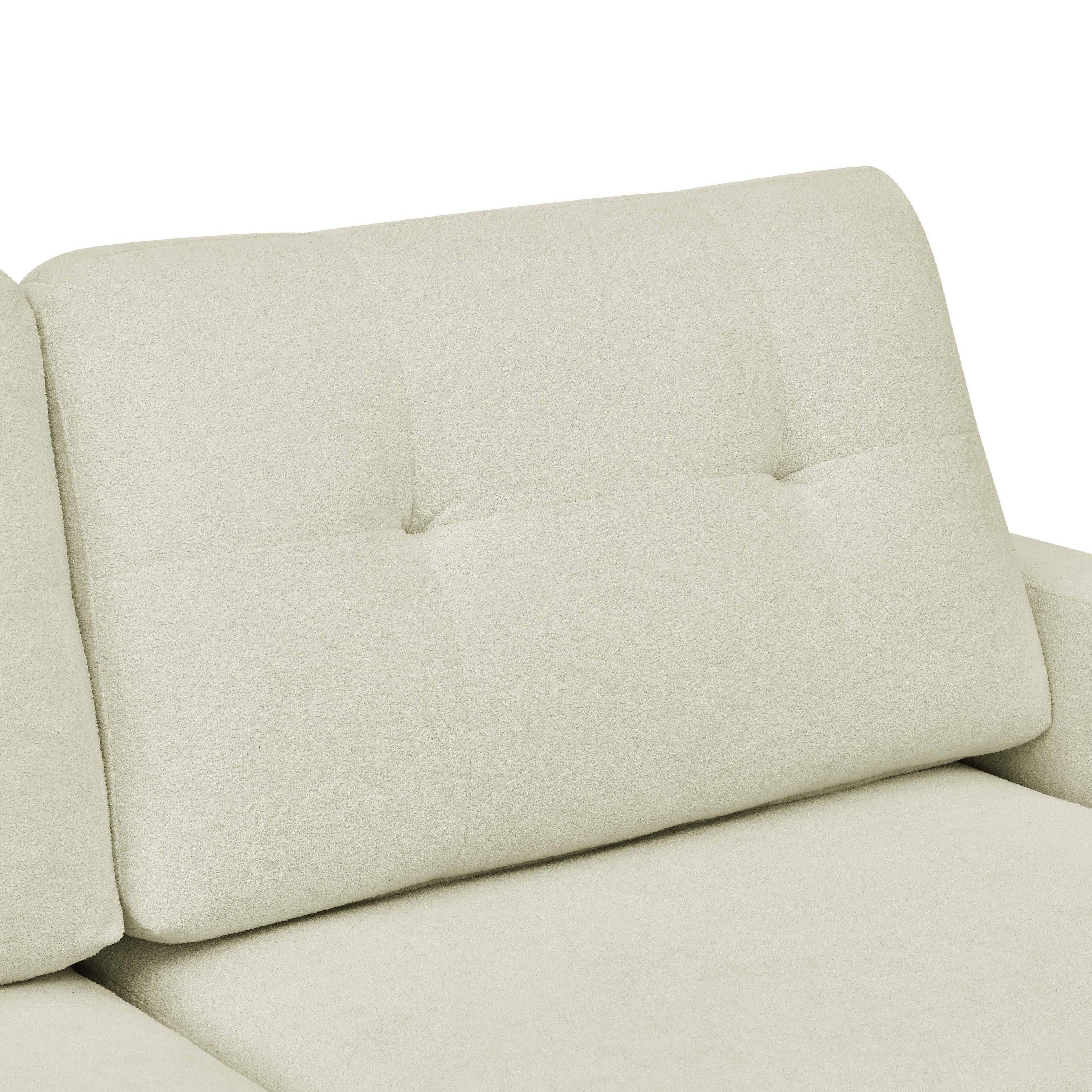 39F Inc. - Wholesale Sofa - Mid-Century 67.7in Tufted Loveseat Sofa with Wood Legs7