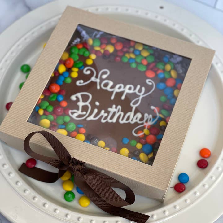 Chocolates Unlimited by Denise - Wholesale Chocolate Box - Happy Birthday Chocolate Pizza Box2