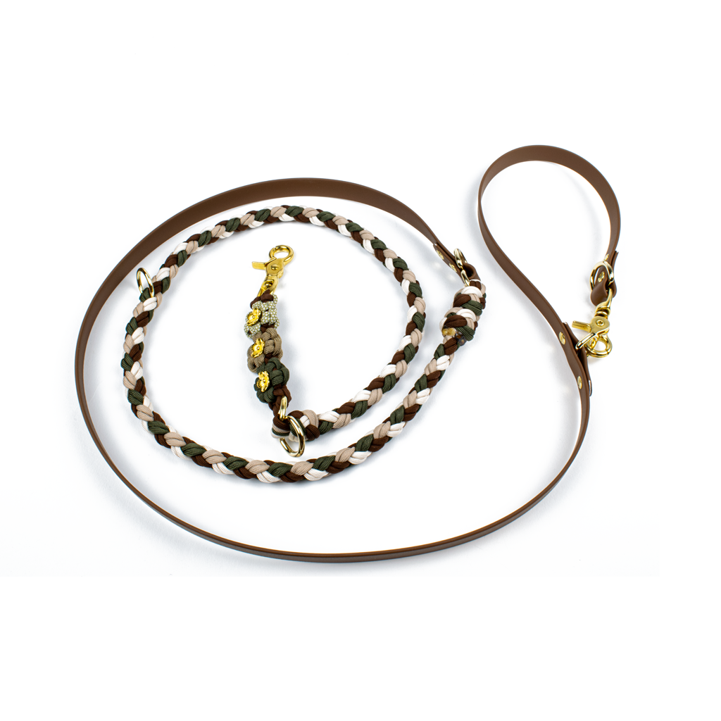 Tierluxe - Wholesale Pet Leash - Dog - Dog leash Tierluxe flowers Biothane paracord2