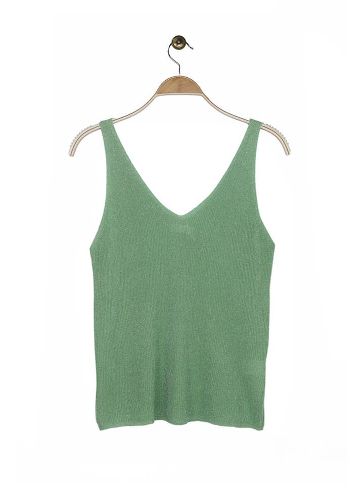 Attrait Paris - Wholesale Tank Top - Women's - Lurex V-neck tank top25