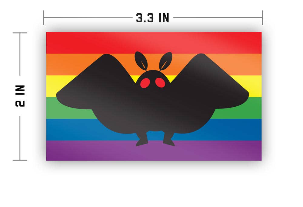 Flags For Good - Vente Autocollant - Autocollant Mothman Pride2