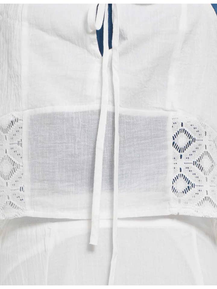 Ladies White Back Smocking Cami Top & Skirt Set SKST5KC1901 for wholesale on Faire4