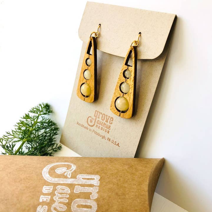 Pop Trio Earrings for wholesale by Grove Avenue Design
