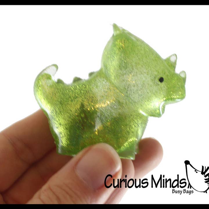 Curious Minds Toys - Wholesale Squishy Toy - Kids & Baby - 1 Dinosaur Sugar Ball - Dino Thick Glue/Gel Syrup Molasses S6