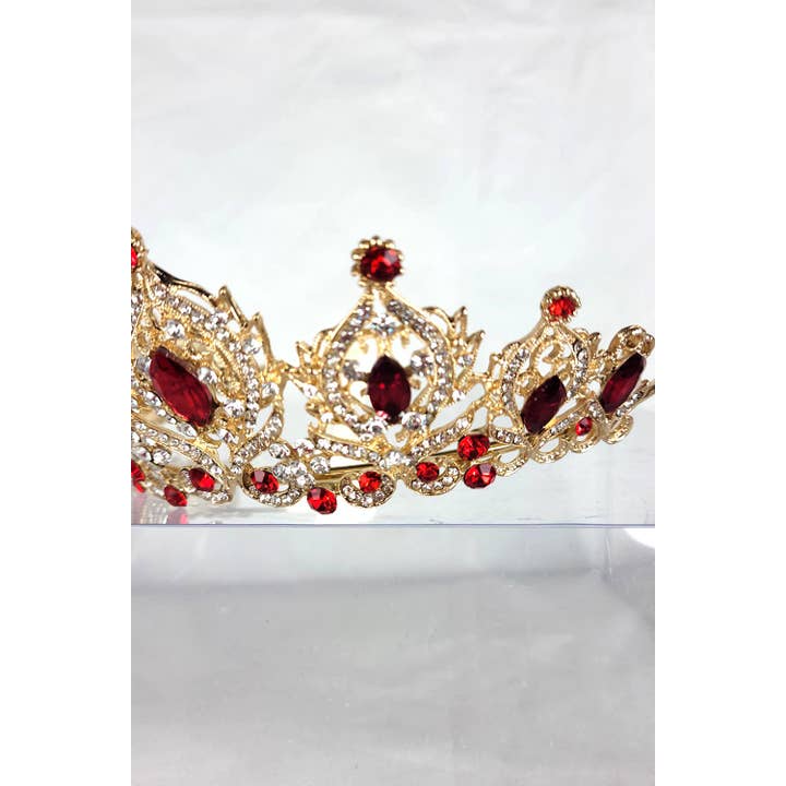 Chicas - Wholesale Tiara - Women's - One Size Fits All Tiara With Jewels HT93326