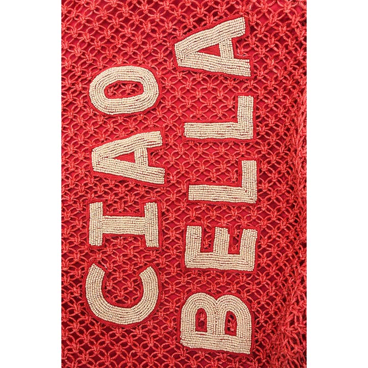 America & Beyond - Wholesale Tote Bag - Women's - Ciao Bella Beaded Macrame Jute Tote1