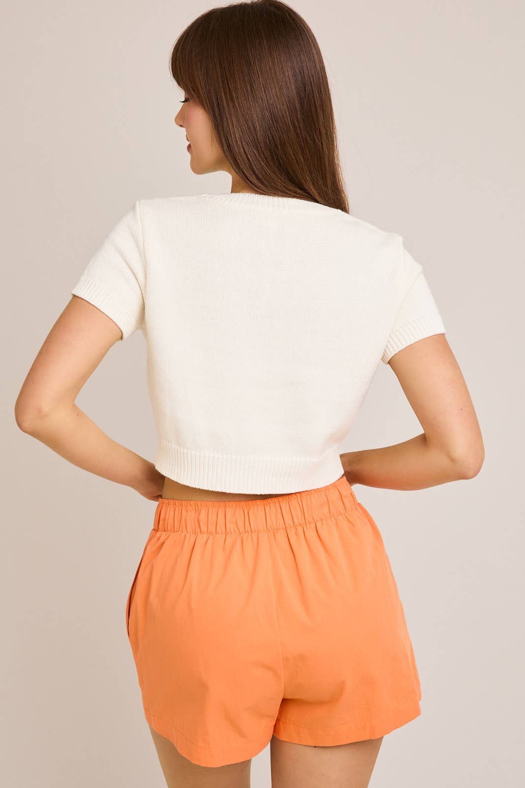 LE LIS - Wholesale Knit Top - Women's - SHORT SLEEVE CREW NECK TEDDY BEAR SWEATER TOP16