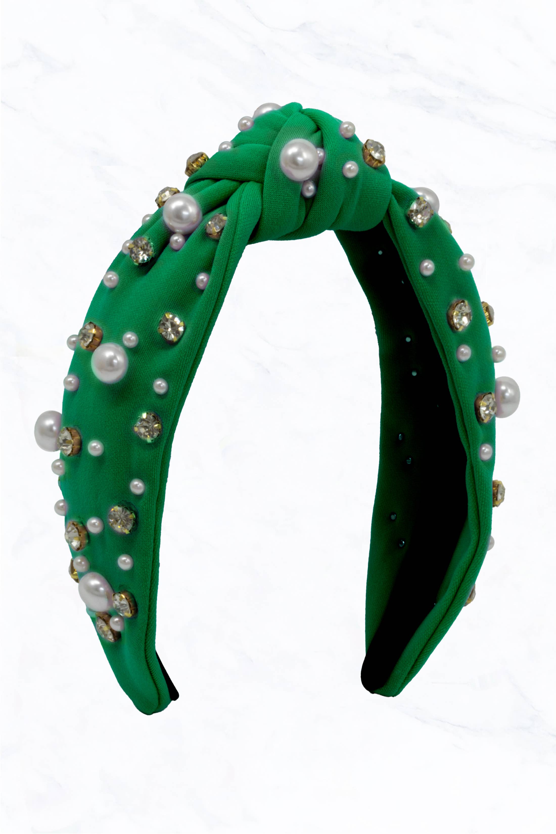 Suzie Q USA – Großhandel Fashion-Stirnband – Damen – Geknotetes Stirnband mit Perlen und Strasssteinen3