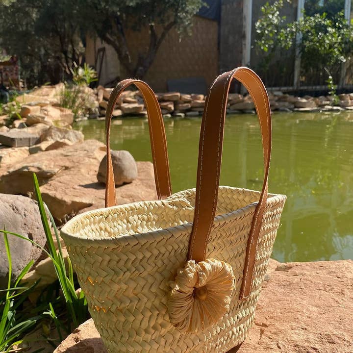 craftberber - Wholesale Beach Bag - French Baskets, moroccan straw basket, straw bag, Beach Bag5