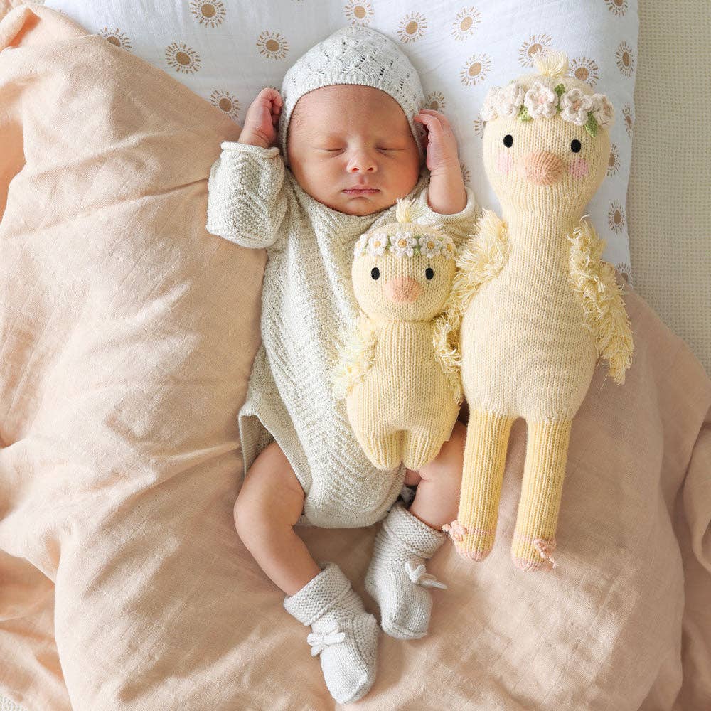 cuddle+kind - Wholesale Stuffed/Plush Toy - Kids & Baby - Baby duckling (ivory floral), gives 5 meals6
