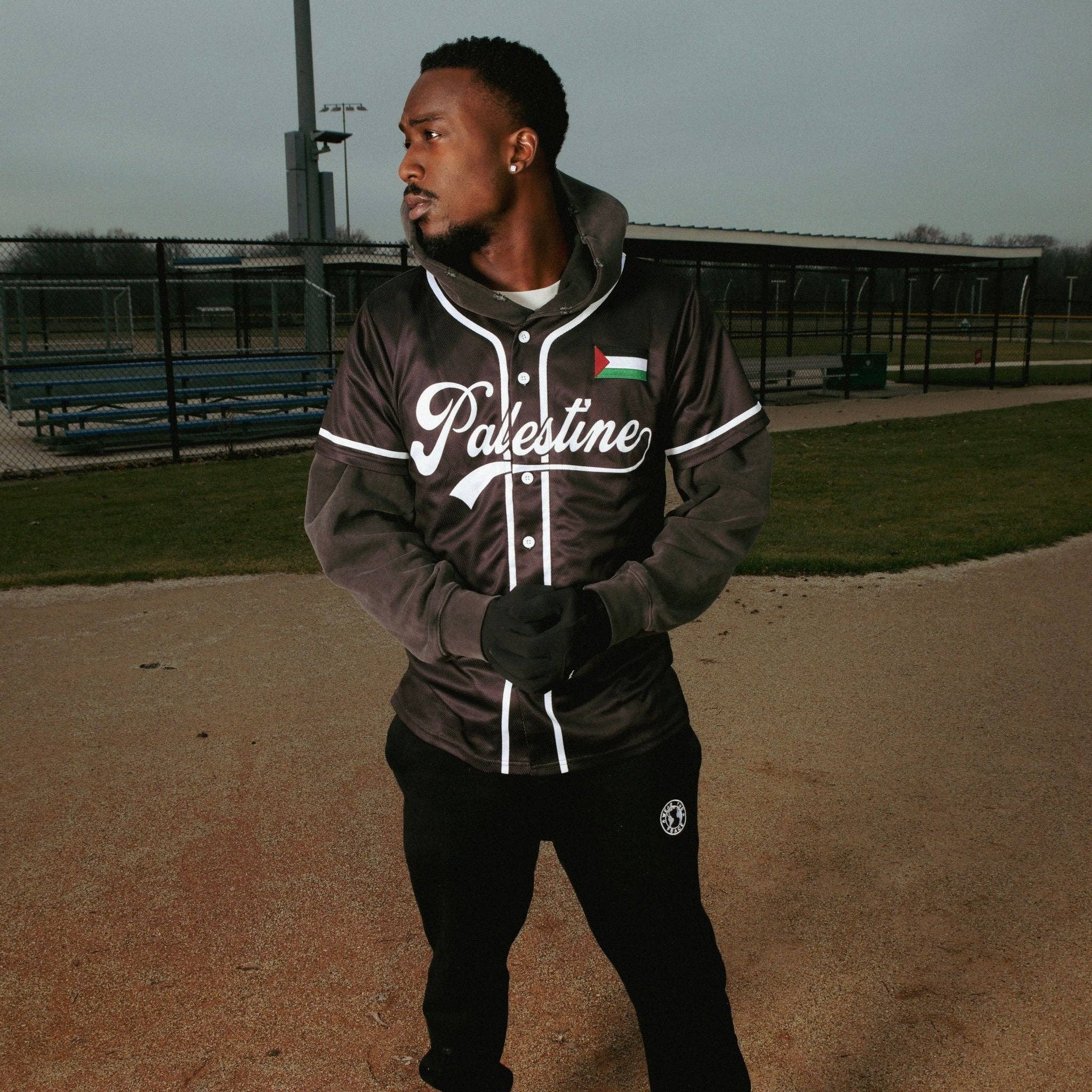 Wear The Peace - Wholesale Screen Printed T-Shirt - Men's - Palestine Baseball Away Jersey1