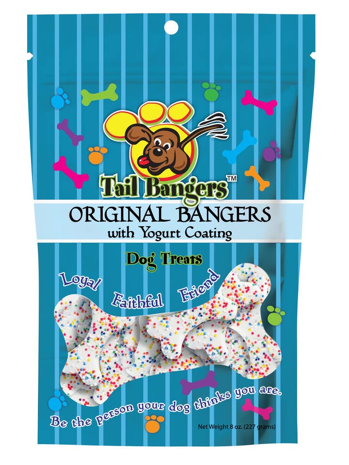 8 oz. - Original Bangers With Yogurt Coating for wholesale by Tail Bangers