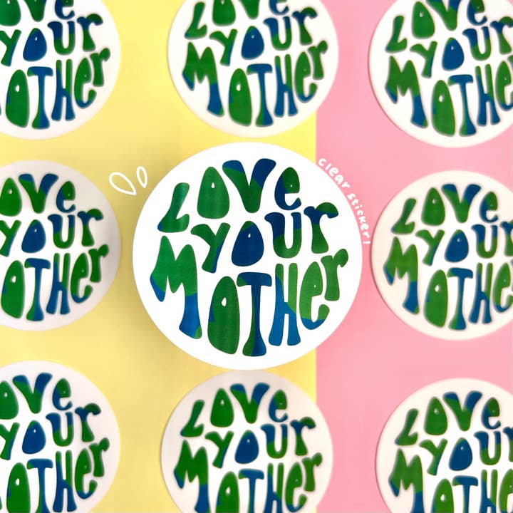 autocollant aime ta mère pour la vente par GLTCHGIRL