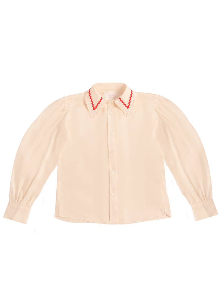 Tailor Top Mujer - Off White Silk para venta al por mayor de ATELIER PARSMEI