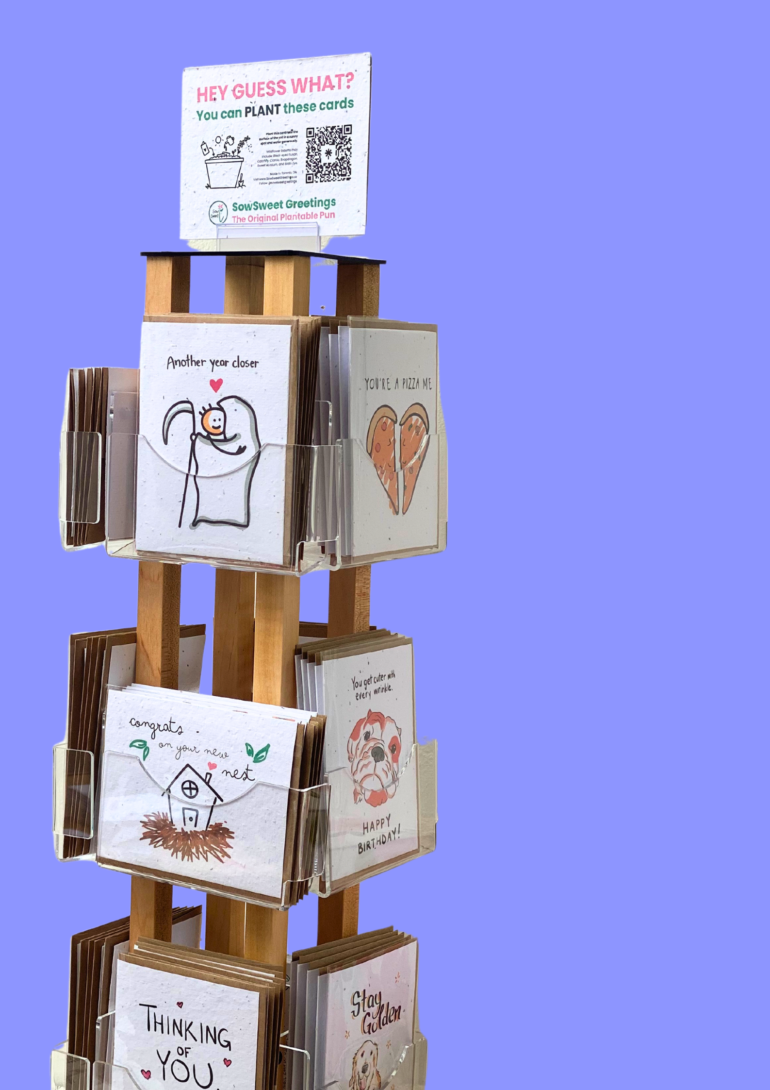 SowSweet Greetings Inc – Großhandel Verkaufsdisplay – Schreiben & Schenken – Mini-Spinner-Verkaufsdisplay0