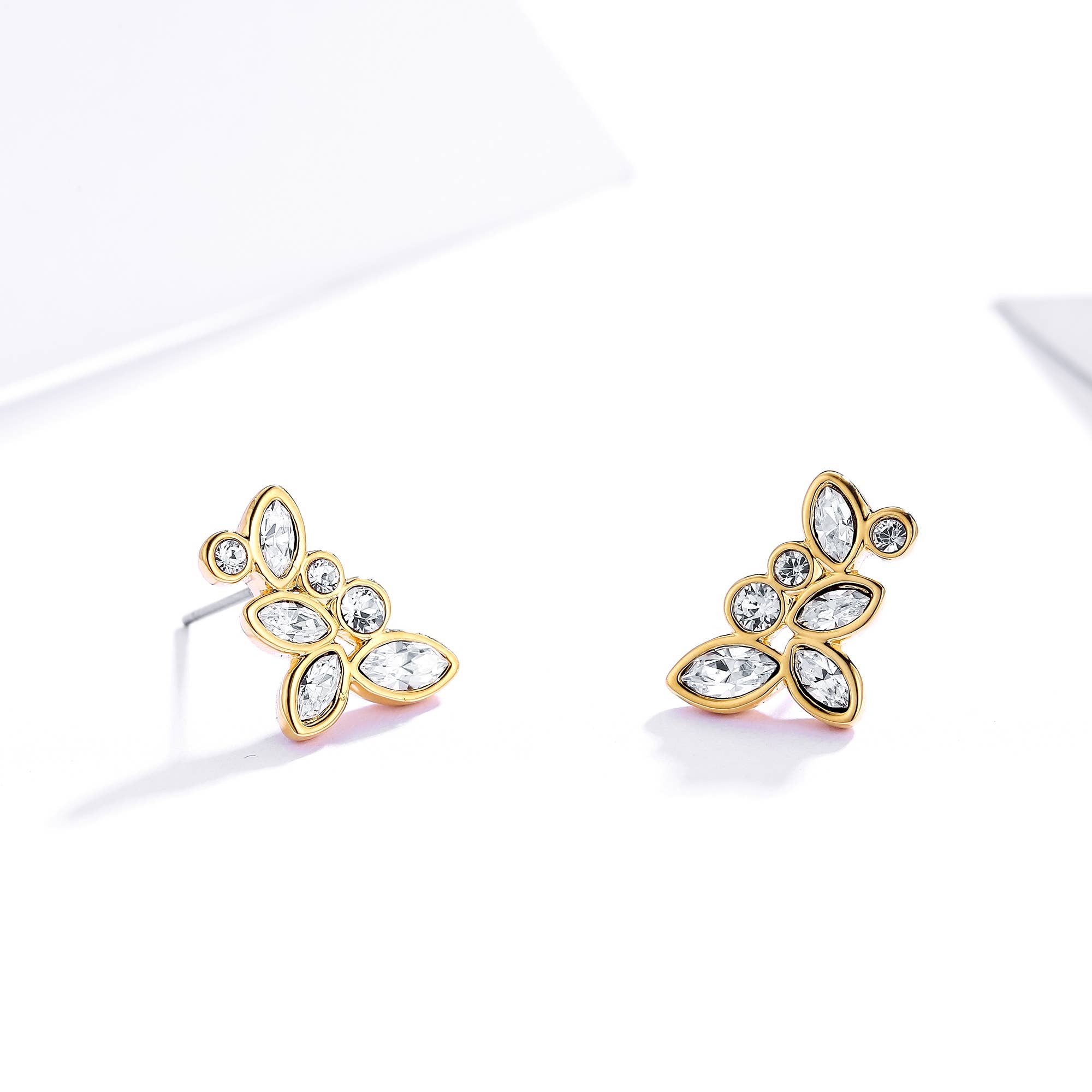 My Jewellery Story – Brincos de pino por atacado – Brincos Coudelaria Encantados com Banhado a Ouro Austrian 16k1