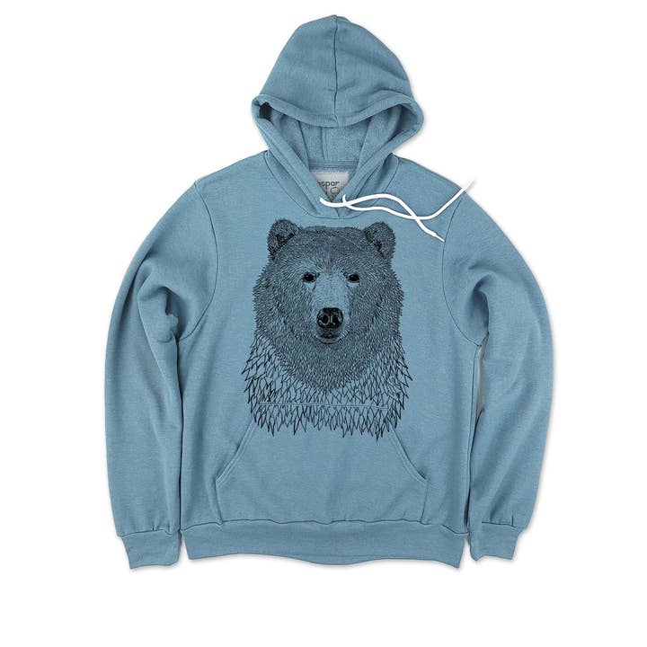 Bear Frank Men's Fleece Hoodie for wholesale by Gaspar Gou