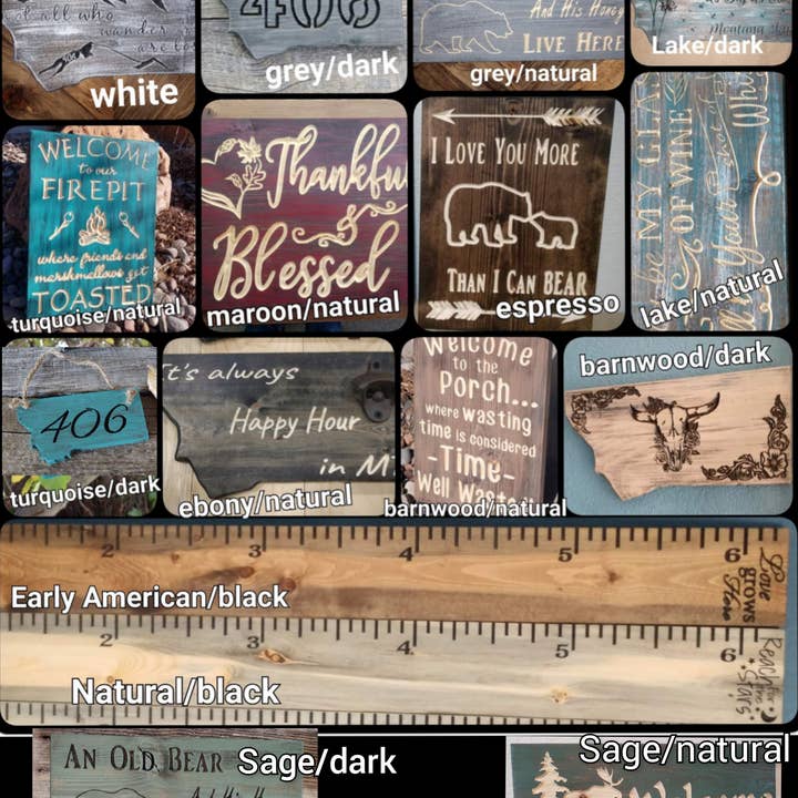 Knotty Pine Woodworks – wholesale Sign – Love to the Mountains & Back- MT 4