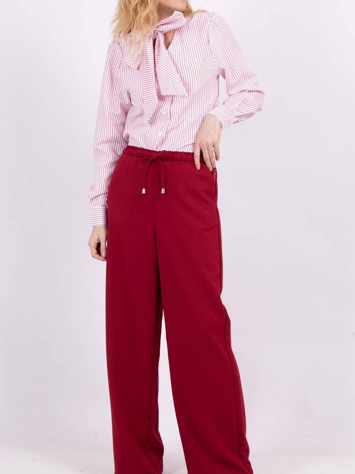 wide pants with drawstrings for wholesale by magnolia